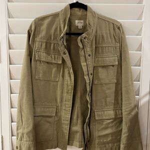 J Crew Olive Green Military Style Jacket